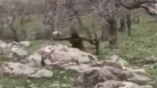 Son dakika: PKK’lı teröristin teslim olma anı kamerada!