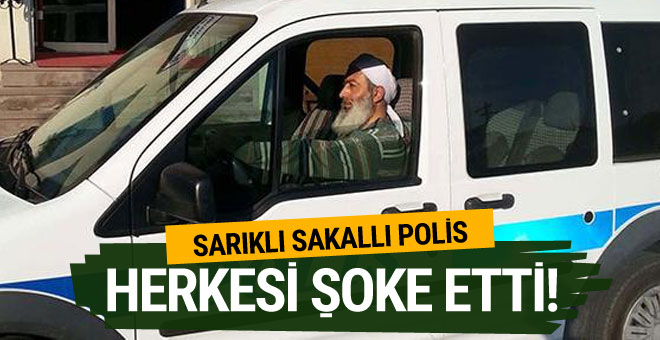 Sarıklı-sakallı polis kenti karıştırdı