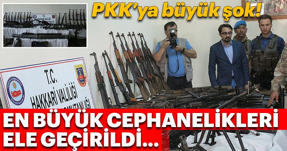 PKK’ya büyük şok! Bugüne kadar ki en büyük cephanelikleri ele geçirildi