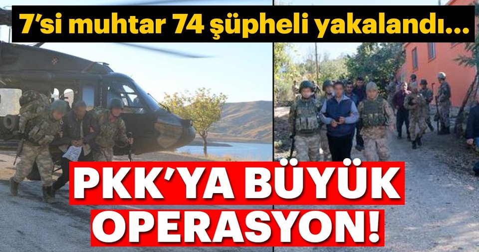 Jandarma’dan PKK’ya büyük operasyon